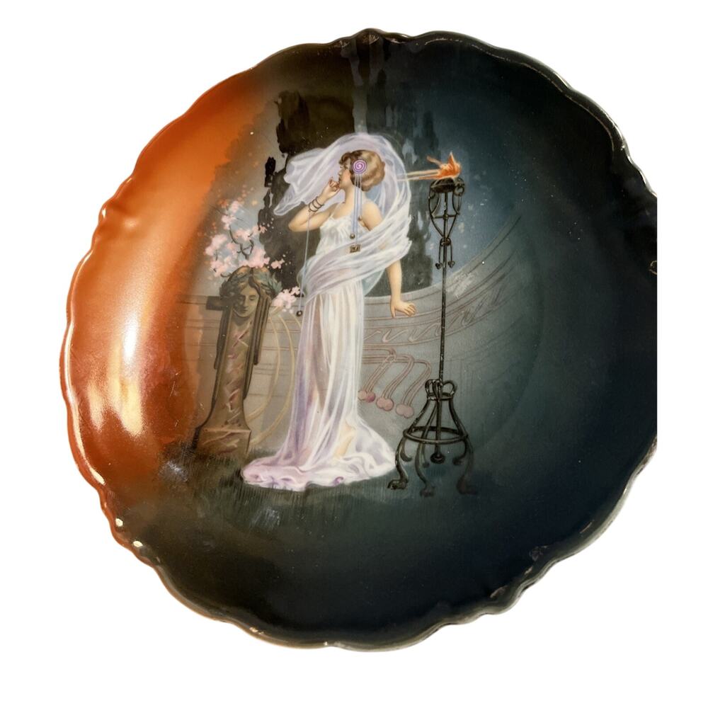 Malmaison Bavaria Plate Art Nouveau Aesthetic Lady